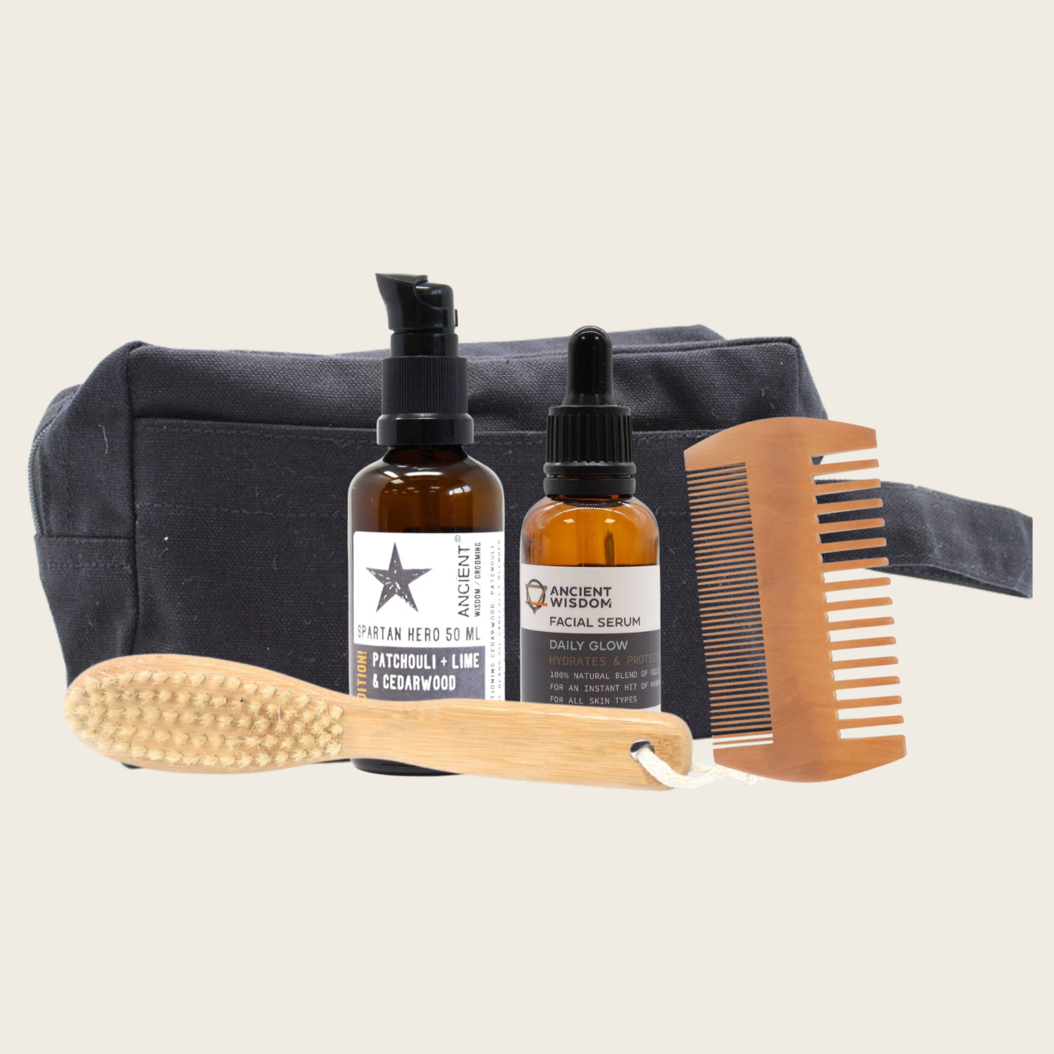 pack espartano barba hombre